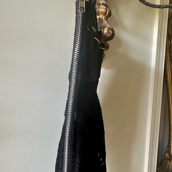 High Waist Skinny Sexy Leggings Lace Trousers Side Zip. Ladies Size S - Picture 5 of 8